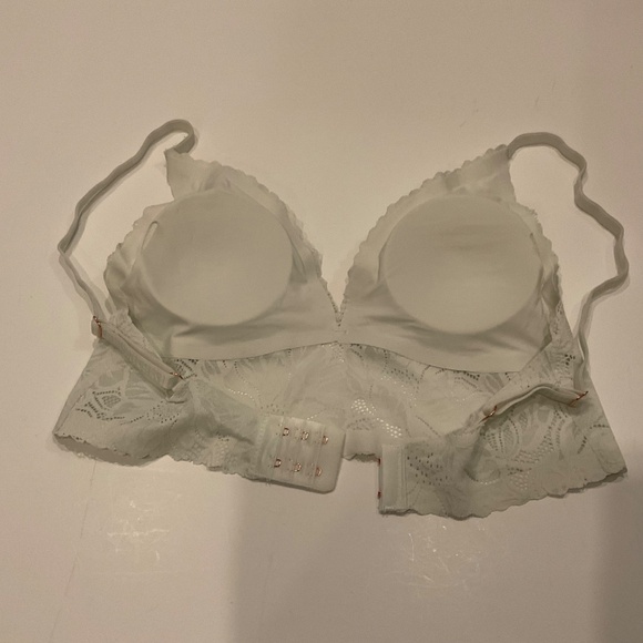 Danskin Intimates 2 Pack Lace Bra Sz M Sage/Green Coquette Romantic Fairy Sexy - Picture 9 of 10